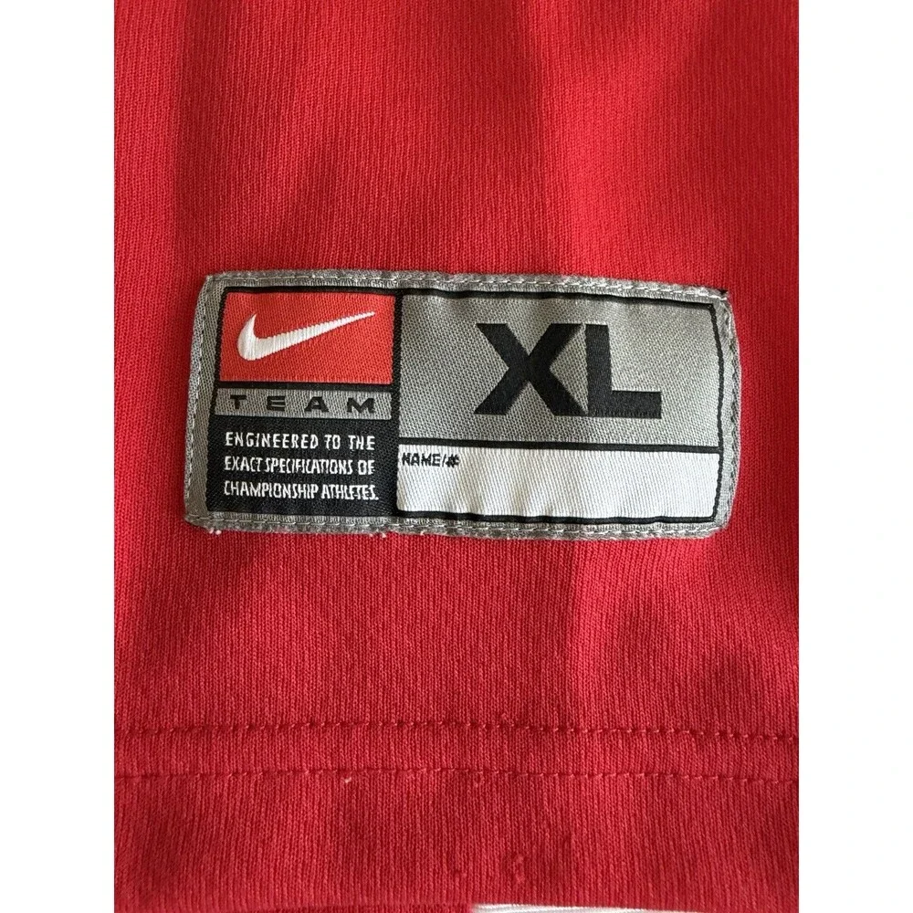 Vtg Team Nike Men’s Size Xl Red Sleeveless Basketball Jersey